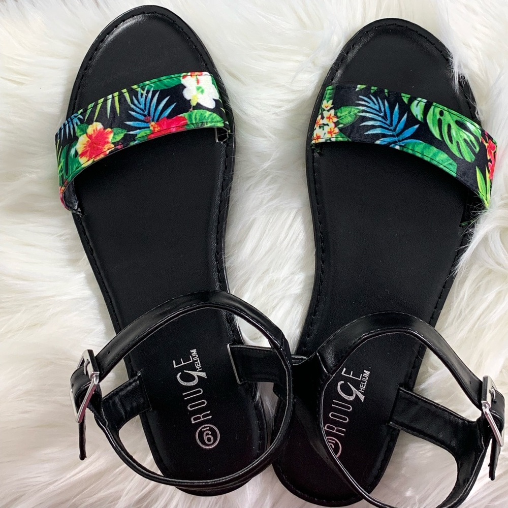 Black Hawaiian Sandals